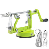 Apple Peeler Corer, Long lasting Chrome Cast Magnesium Alloy Apple Peeler Slicer Corer with Stainless Steel Blades and Powerful Suction Base for Apples and Potato(Red)